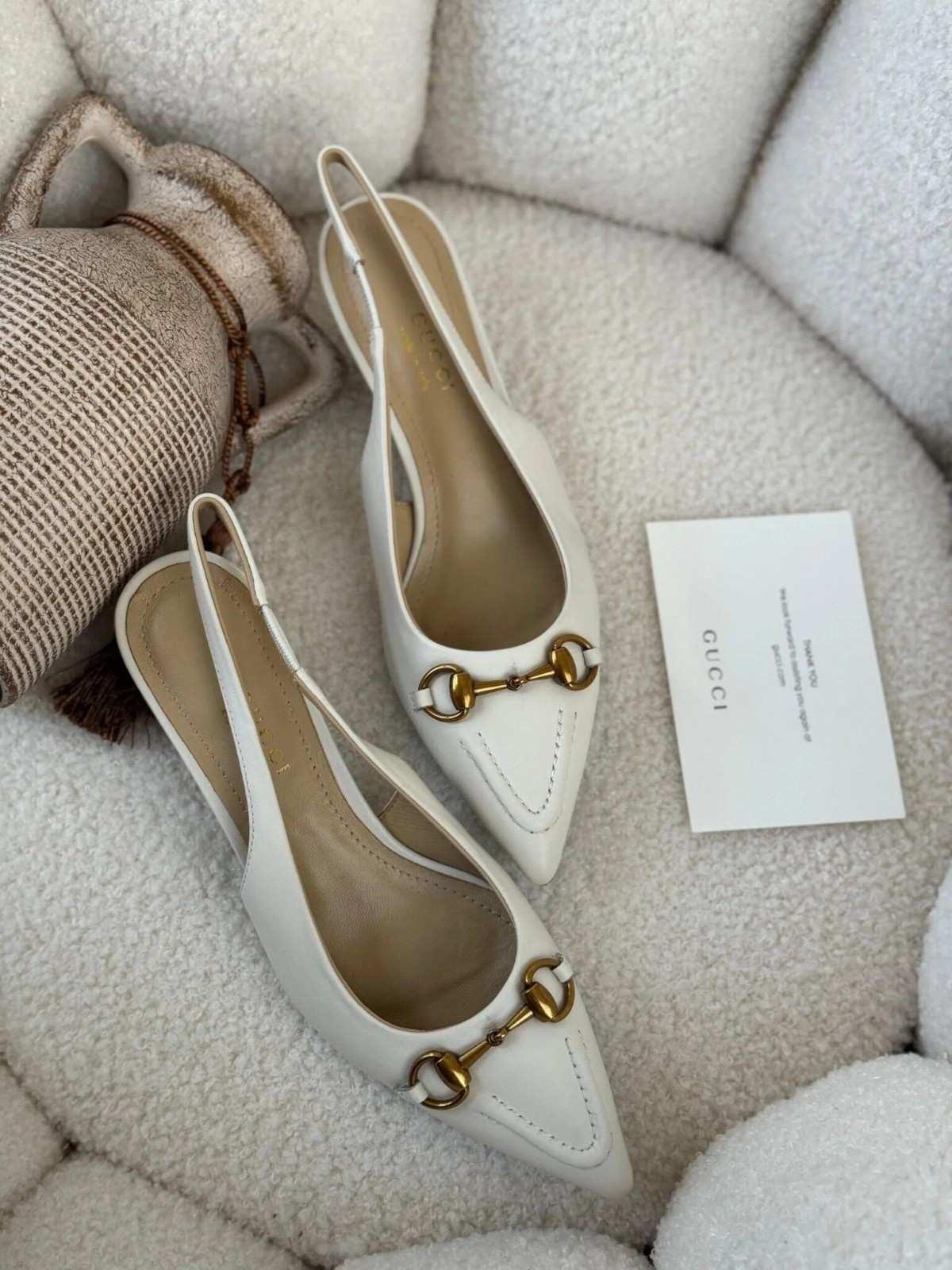 Gucci Kadın Horsebit Slingback Bale Ayakkabısı - Glimmer of Luxury