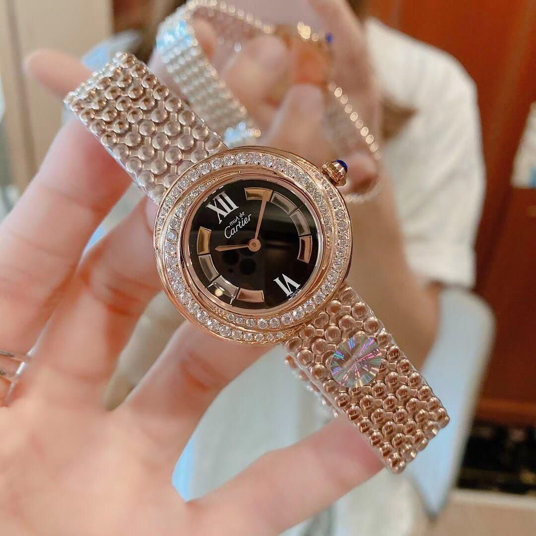 Cartier Trinity Elmas Çerçeveli Saat
