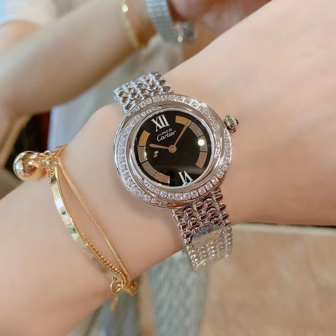 Cartier Trinity Diamond Bezel Watch