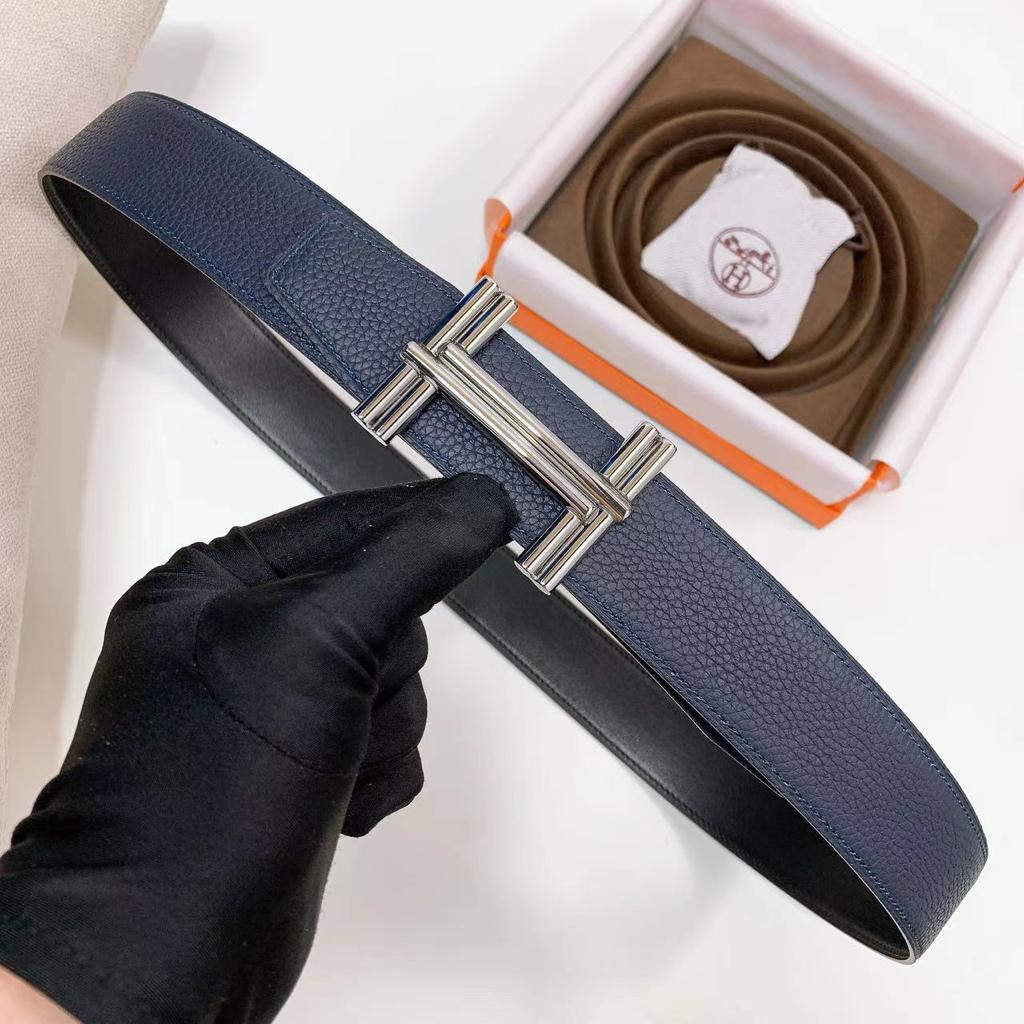 Hermes Çift Taraflı Deri Bel Kemeri - Glimmer of Luxury