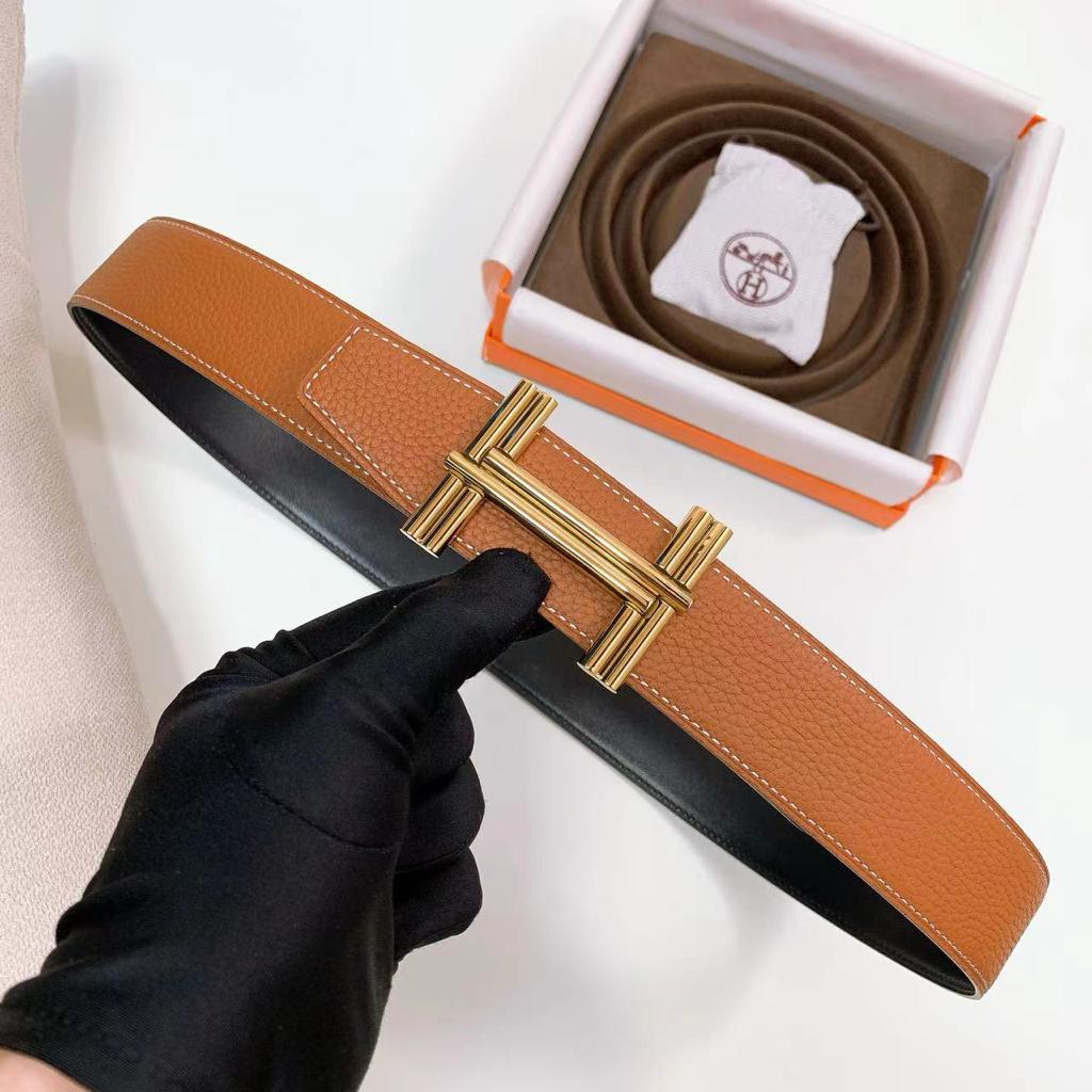 Hermes Çift Taraflı Deri Bel Kemeri - Glimmer of Luxury