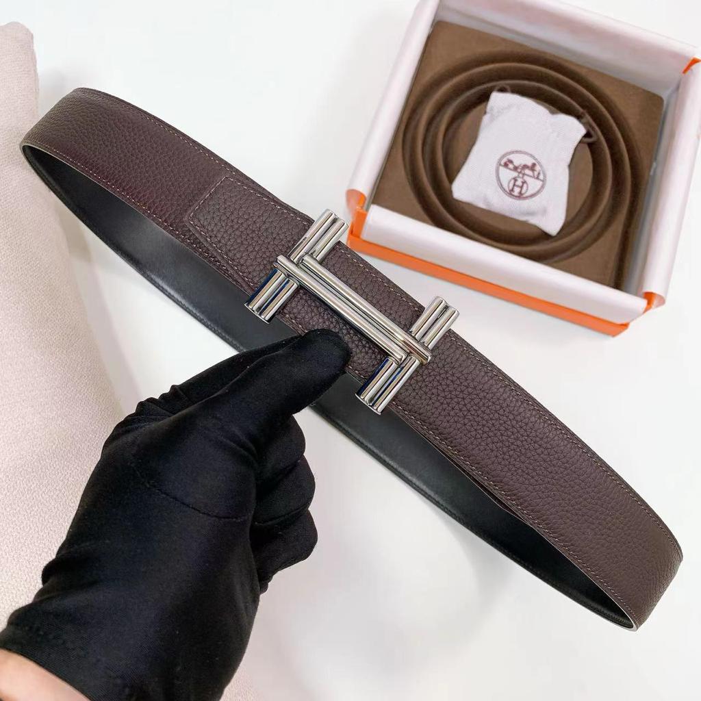 Hermes Çift Taraflı Deri Bel Kemeri - Glimmer of Luxury