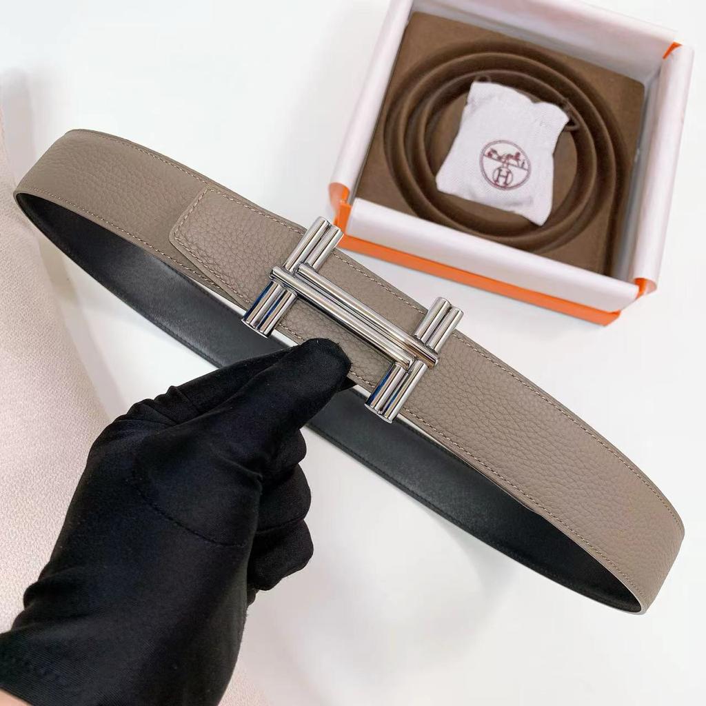 Hermes Çift Taraflı Deri Bel Kemeri - Glimmer of Luxury