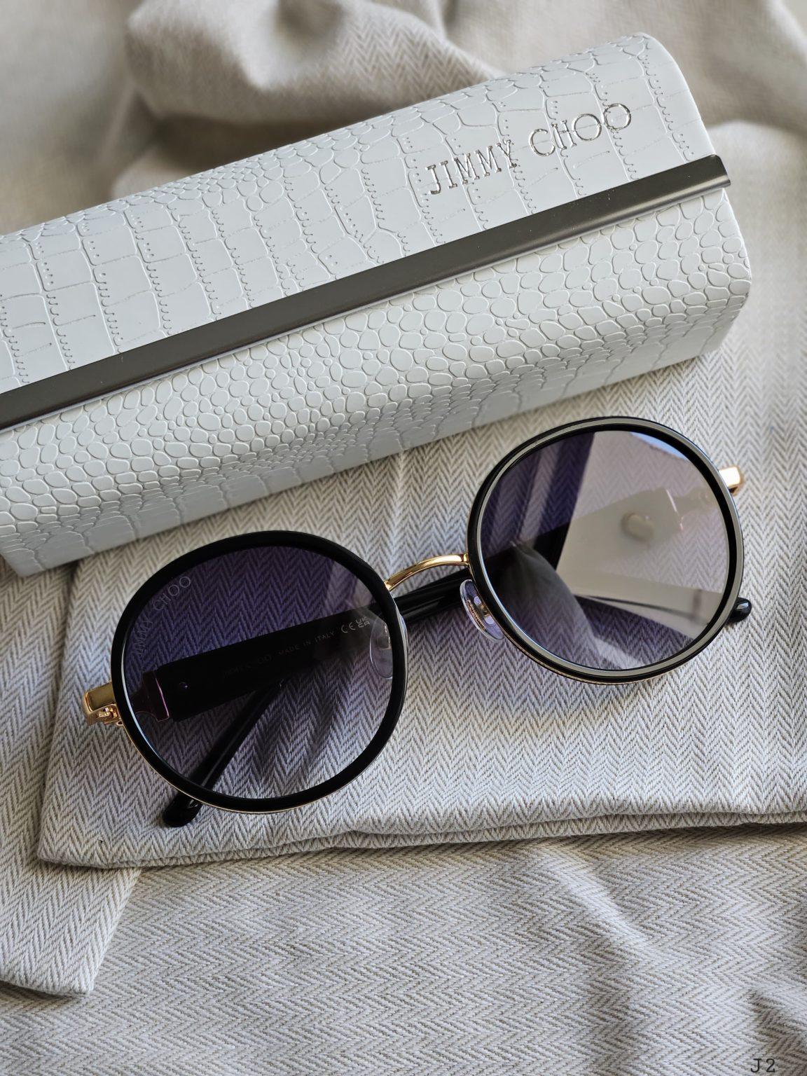 Jimmy Choo Andie/S Büyük Boy Yuvarlak Güneş Gözlüğü - Glimmer of Luxury