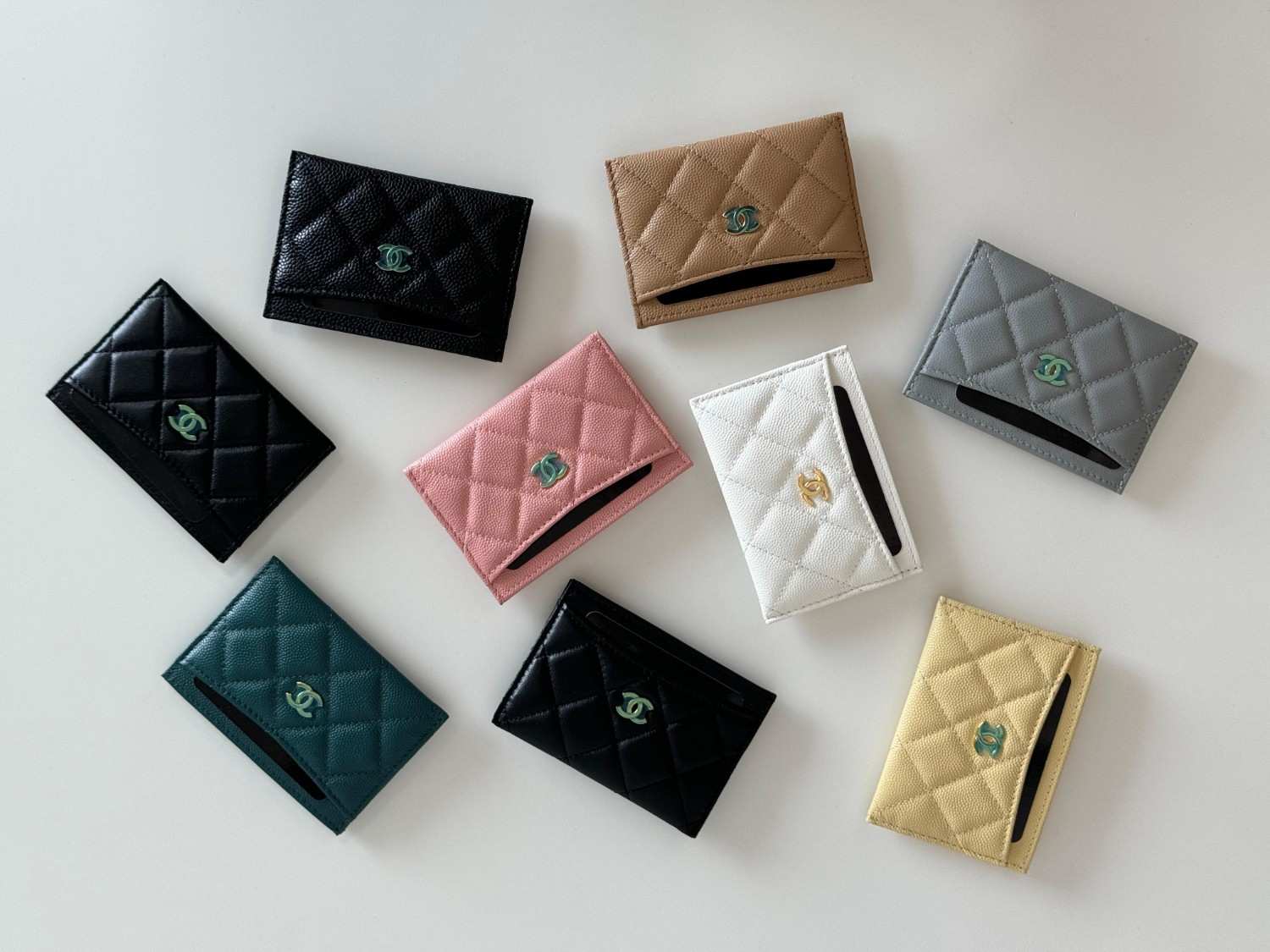 Chanel 19 Card Wallet with CC Logo and Lock