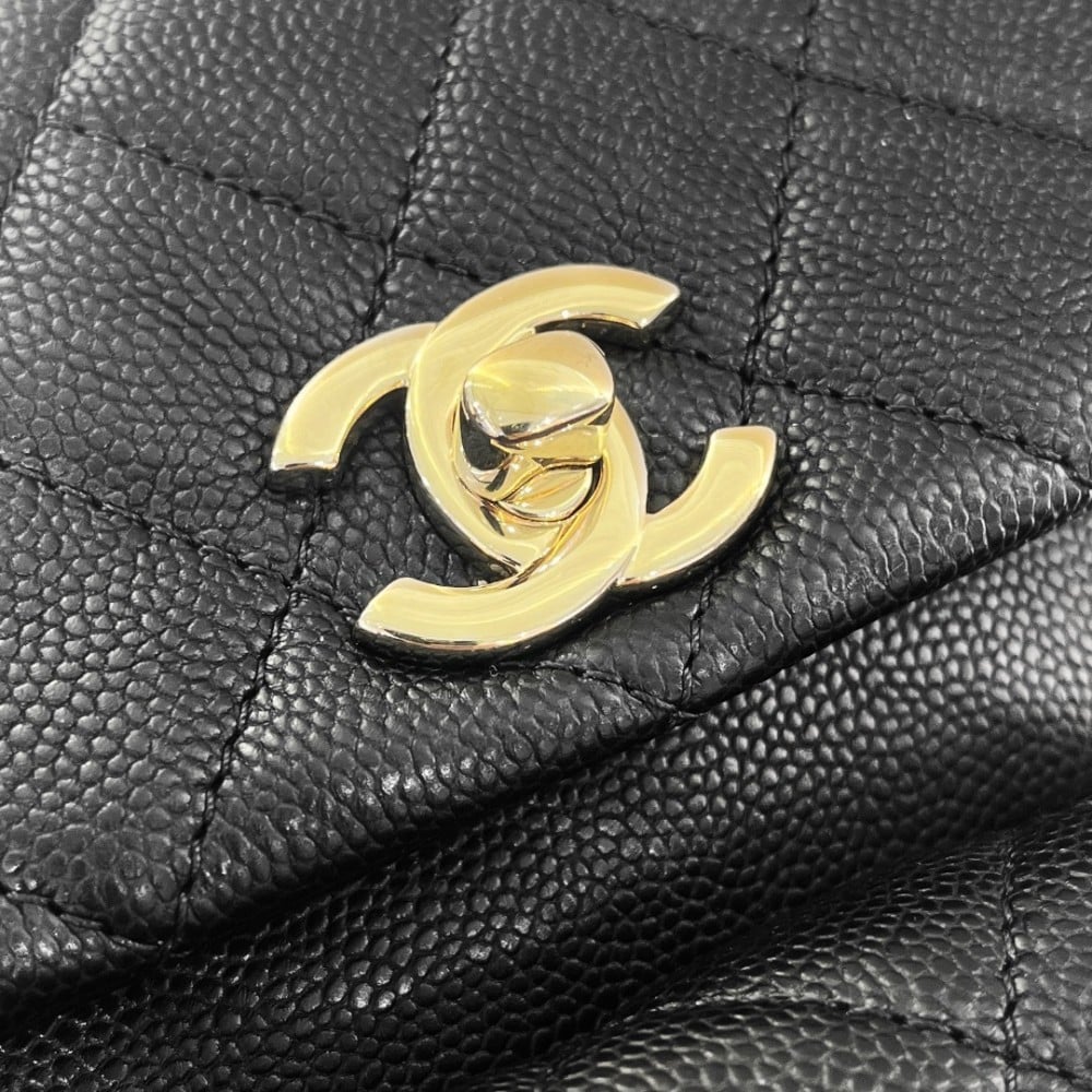 Chanel Küçük Siyah Havyar Deri Sırt Çantası - Glimmer of Luxury
