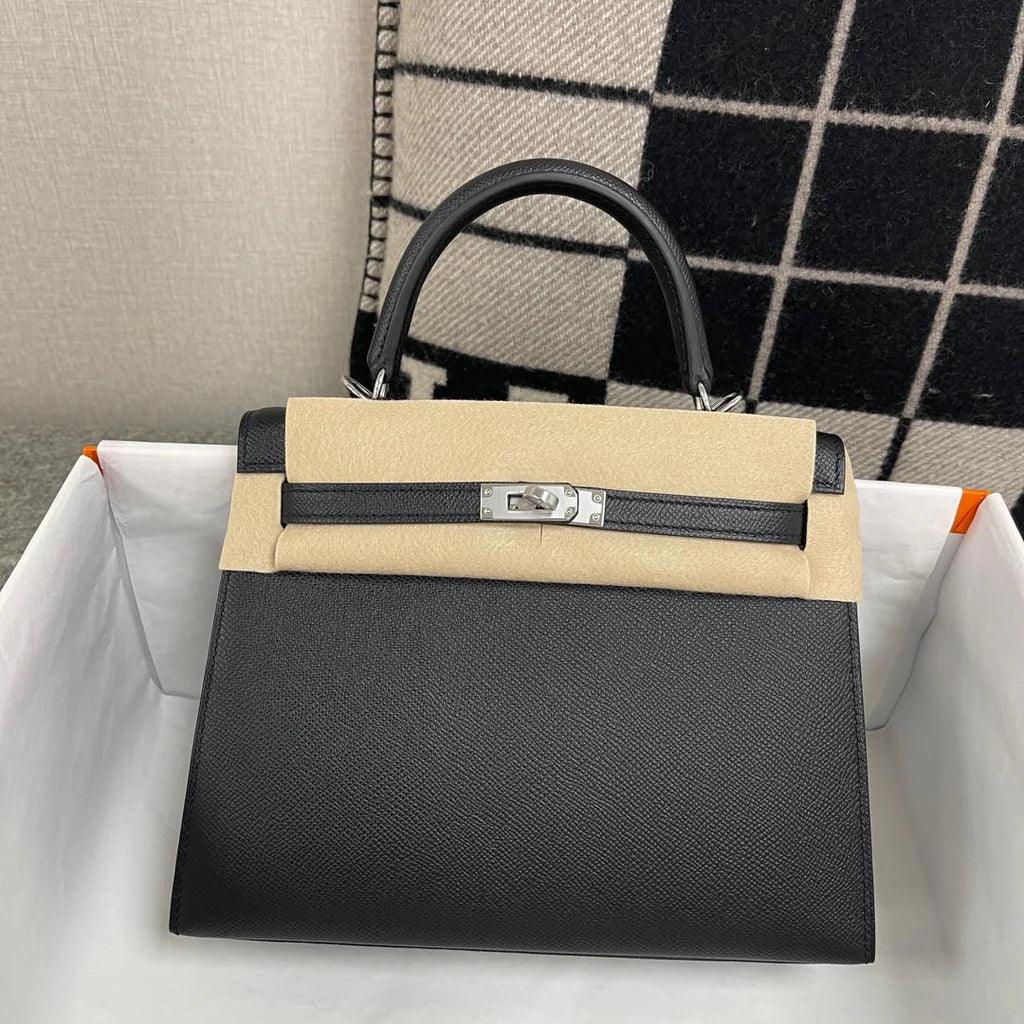 Hermès Kelly 25 Paladyum Donanımlı Epsom Deri̇ Siyah - Glimmer of Luxury