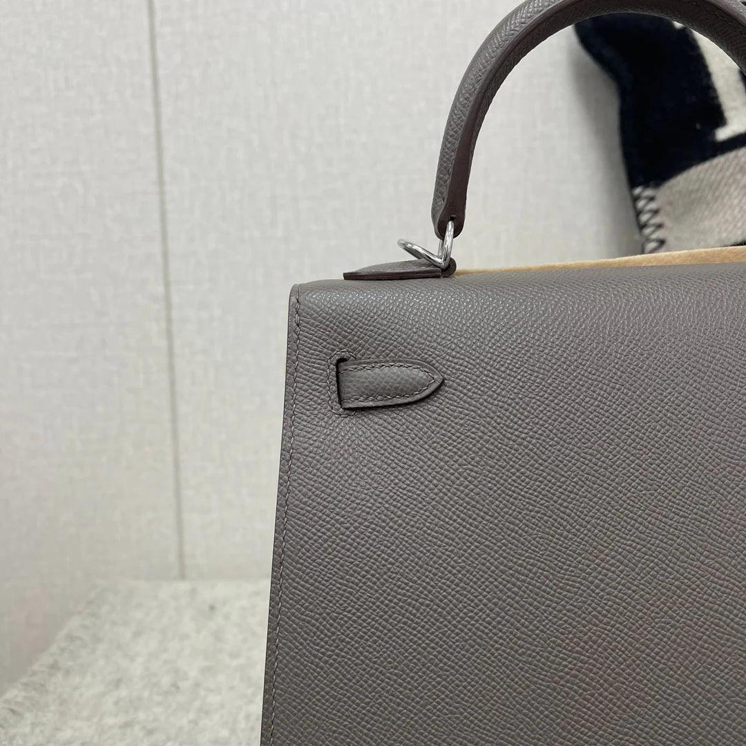 Hermès Kelly 25 Paladyum Donanımlı Epsom Deri̇ Etain (Phw) - Glimmer of Luxury