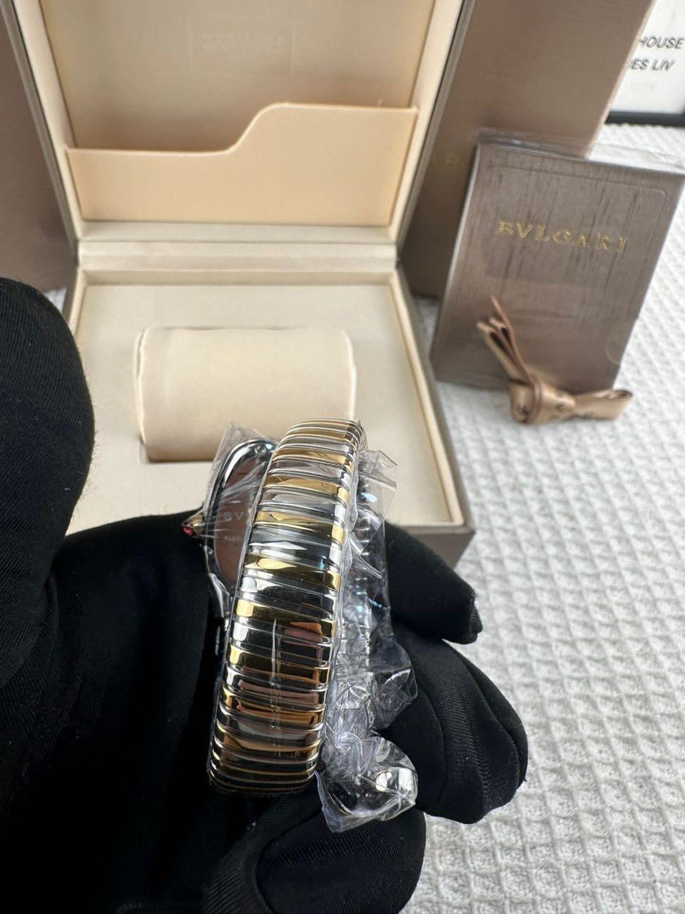 Bvlgari Paslanmaz Çelik ve Pırlanta Serpenti Saat - Glimmer of Luxury