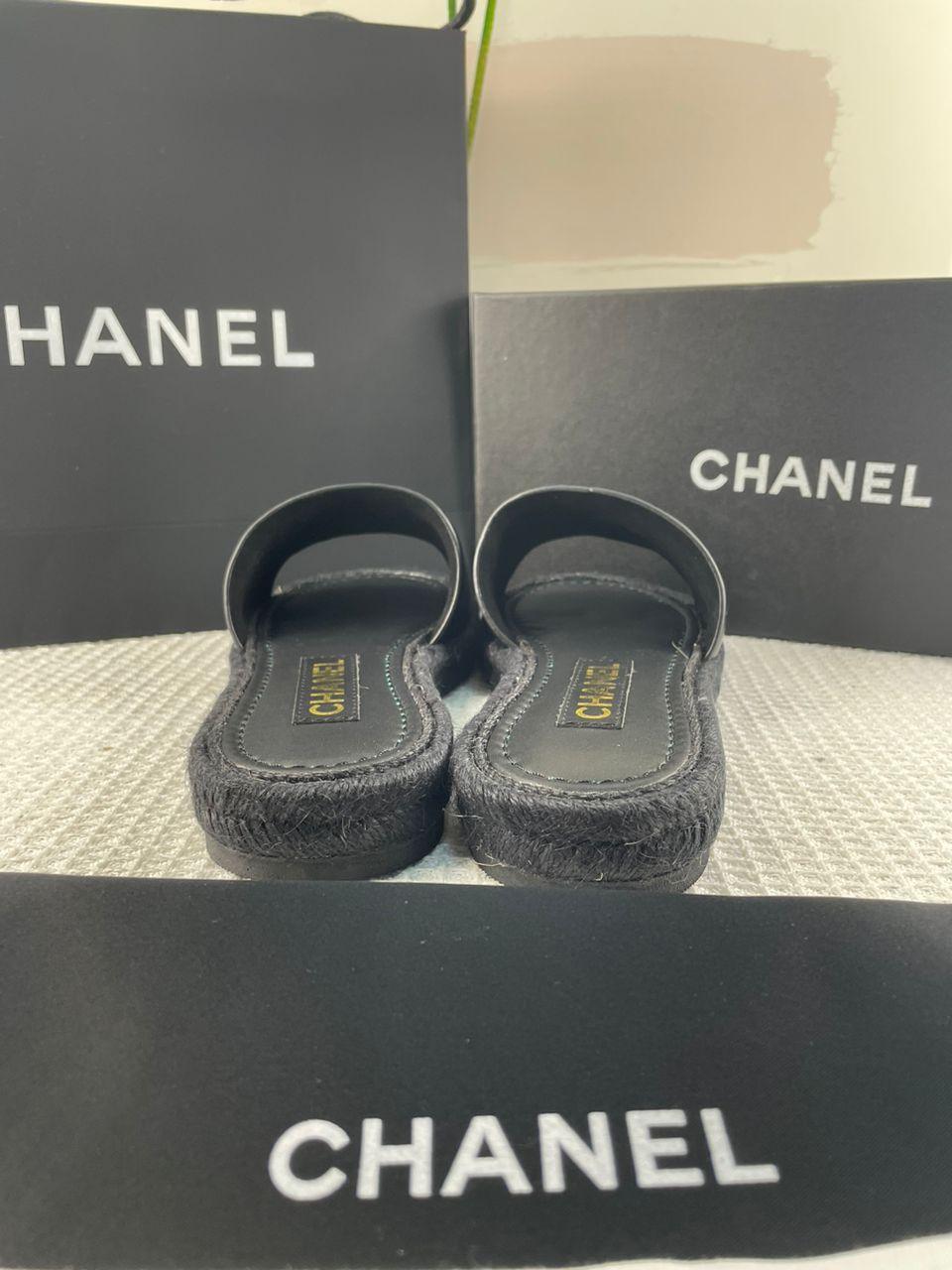 Chanel Kuzu Derisi Espadrille Katır Sandalet - Glimmer of Luxury