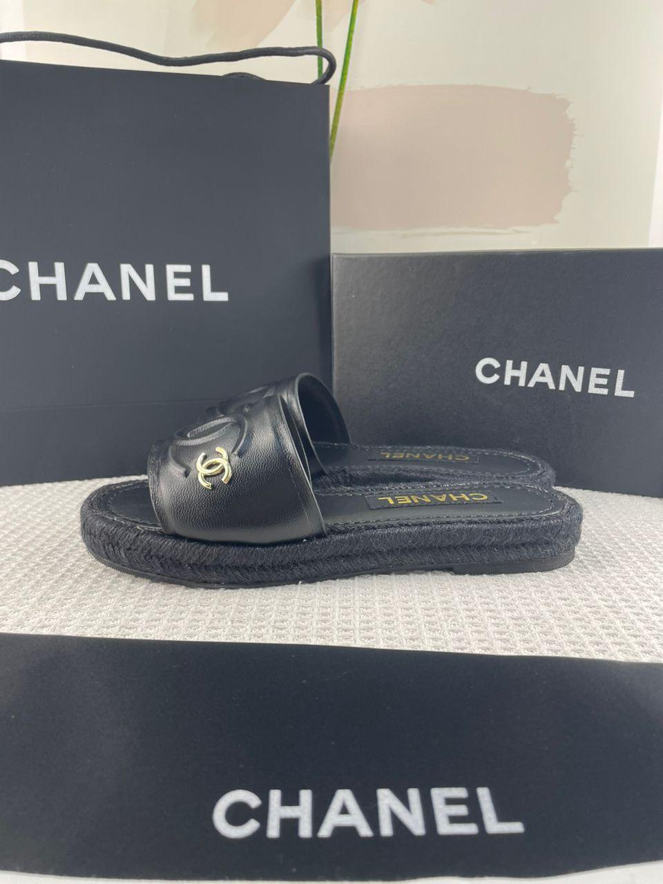Chanel Kuzu Derisi Espadrille Katır Sandalet - Glimmer of Luxury