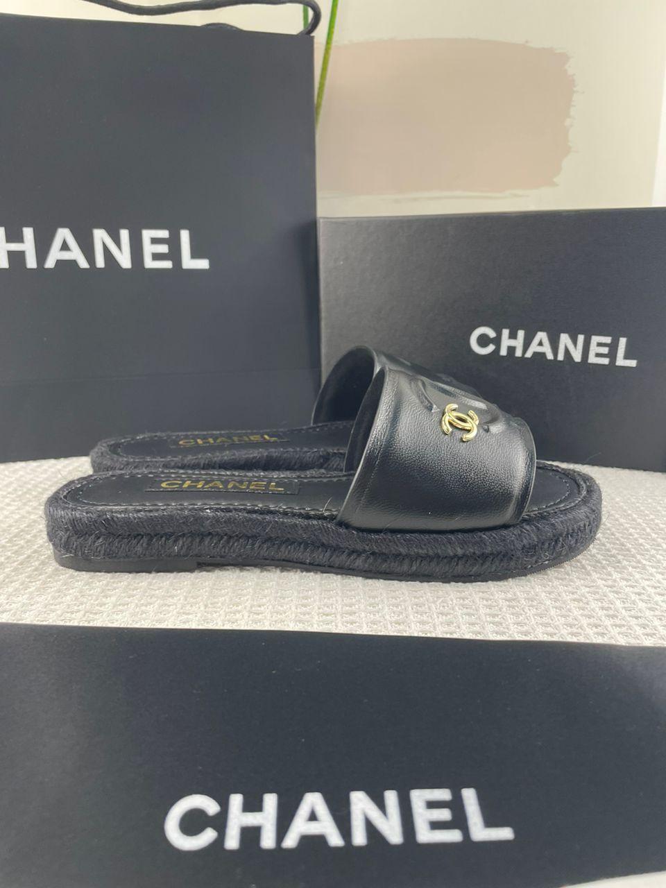 Chanel Kuzu Derisi Espadrille Katır Sandalet - Glimmer of Luxury