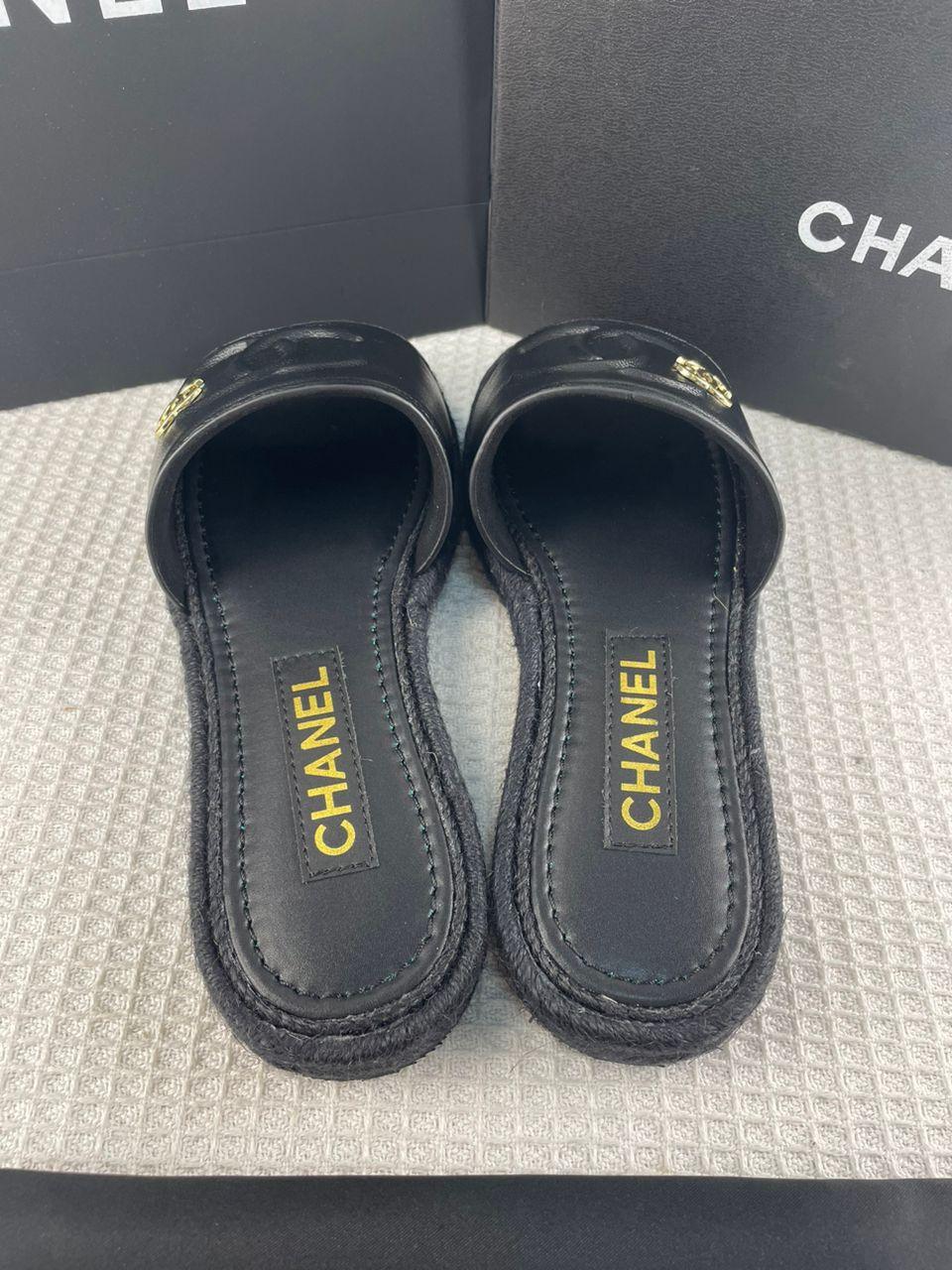 Chanel Kuzu Derisi Espadrille Katır Sandalet - Glimmer of Luxury
