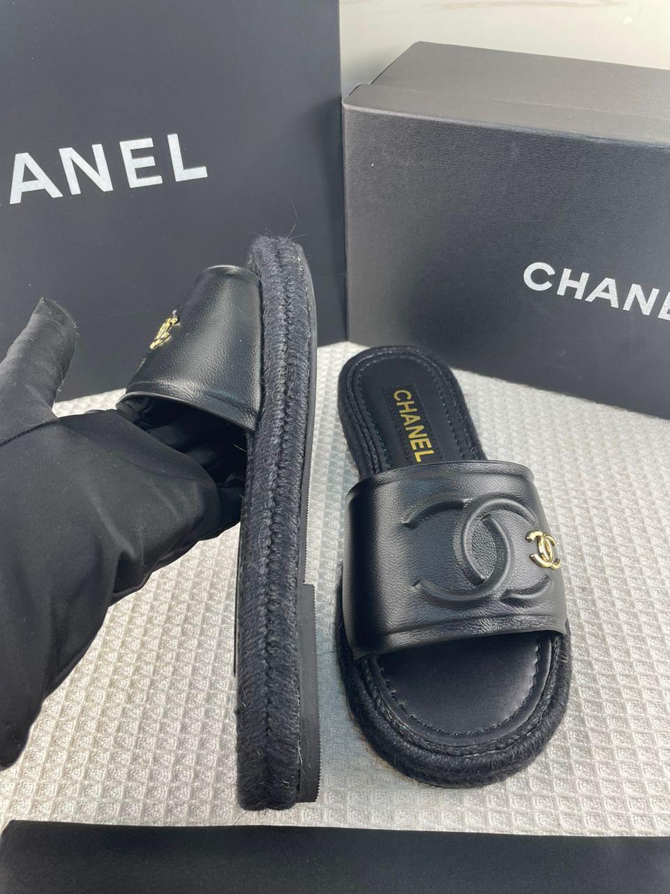 Chanel Kuzu Derisi Espadrille Katır Sandalet - Glimmer of Luxury