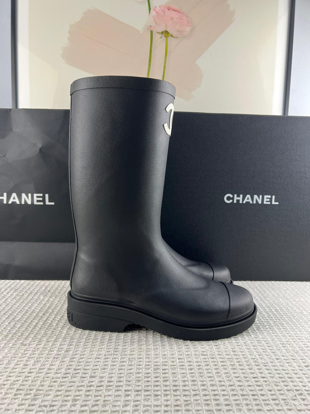 Chanel Couture-ified Wellington Bot - Glimmer of Luxury