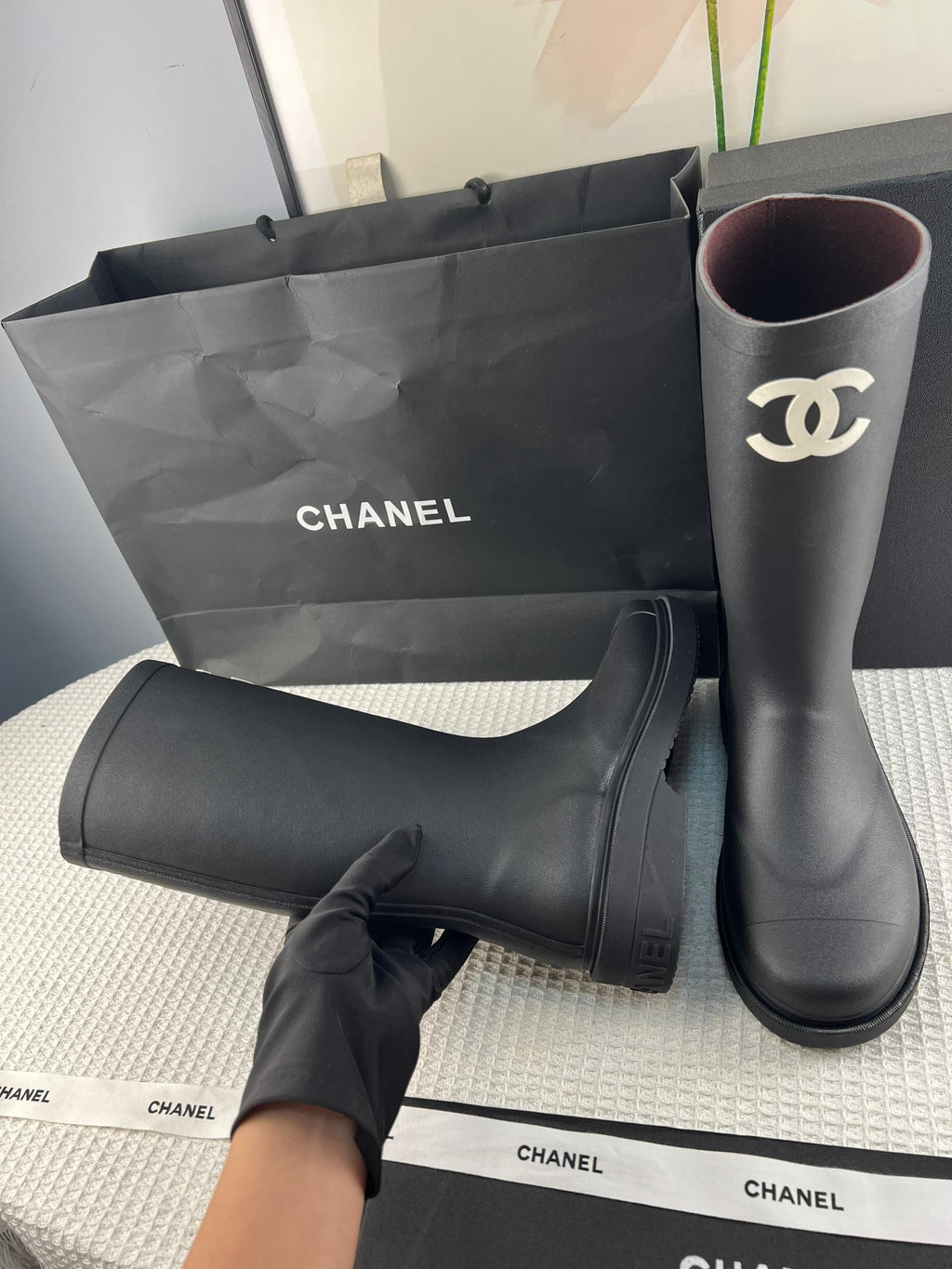 Chanel Couture-ified Wellington Bot - Glimmer of Luxury