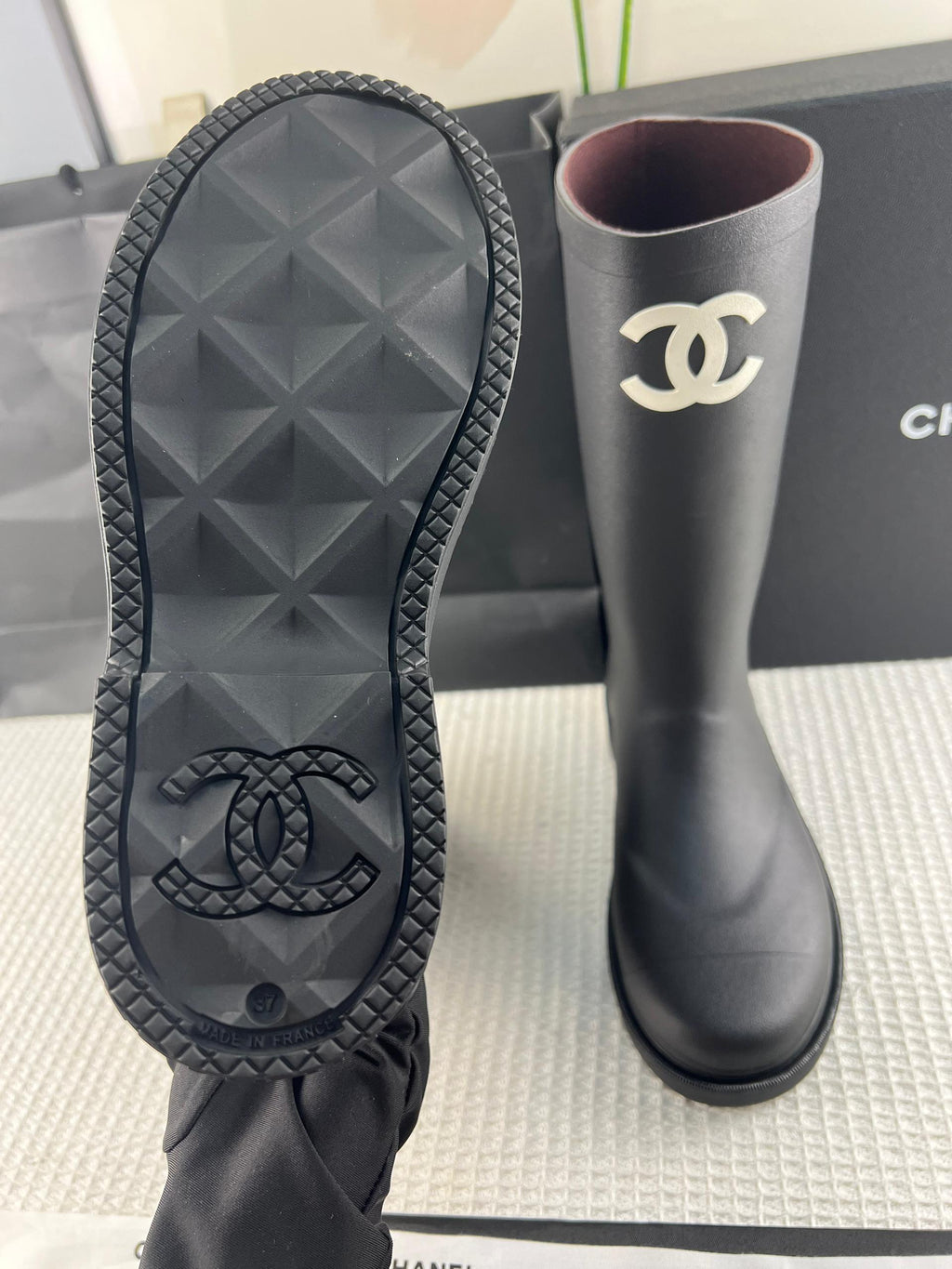 Chanel Couture-ified Wellington Bot - Glimmer of Luxury