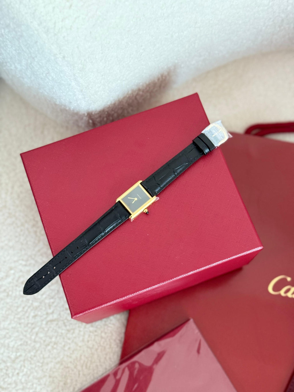 Cartier Tank Louis Kadran Sarı Altın