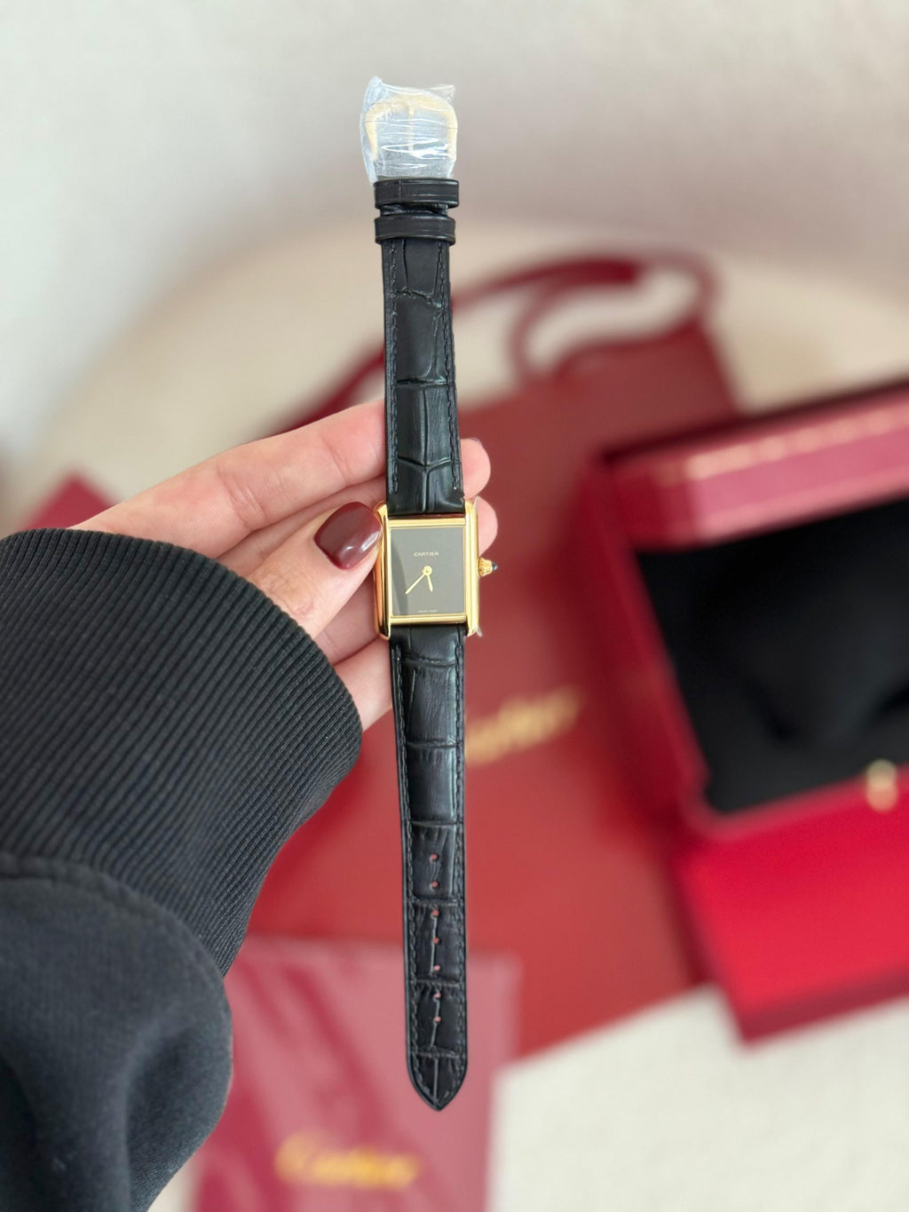 Cartier Tank Louis Kadran Sarı Altın