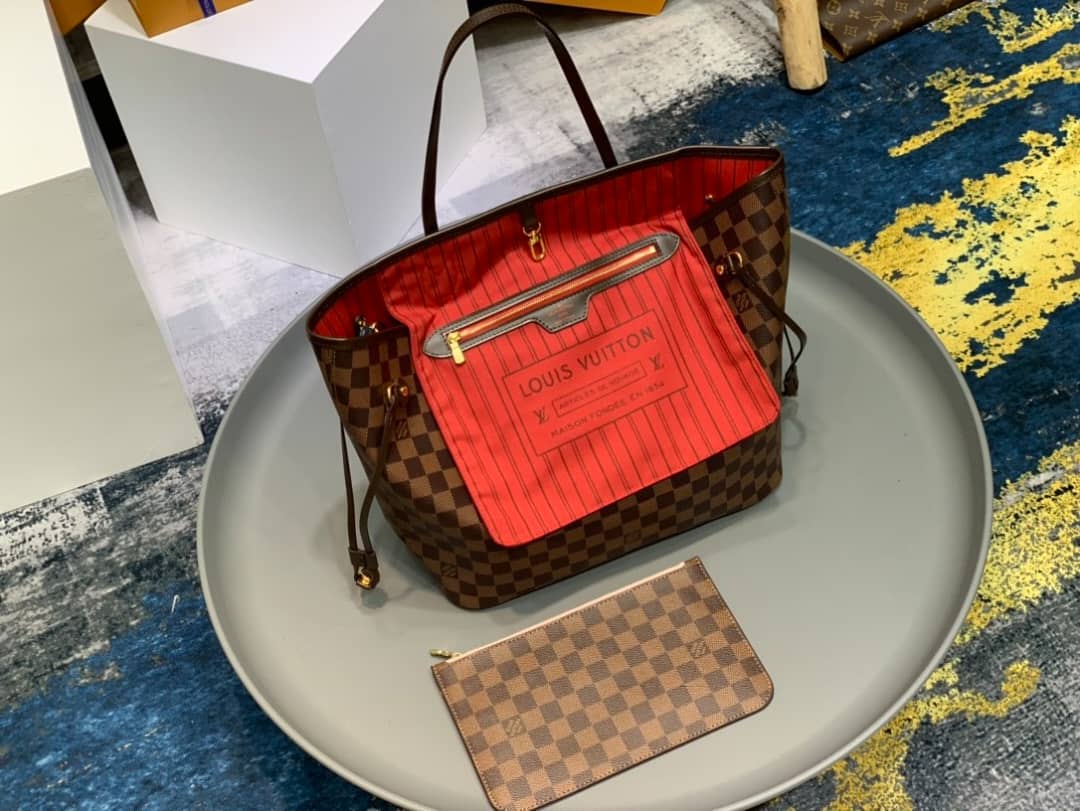 Louis Vuitton M12061 Neverfull Inside Out MM Tan