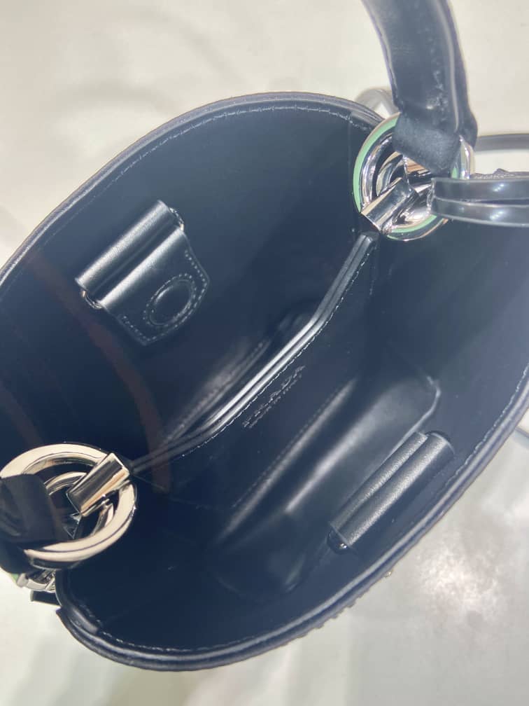 Prada Panier Kristalli Saten Çanta