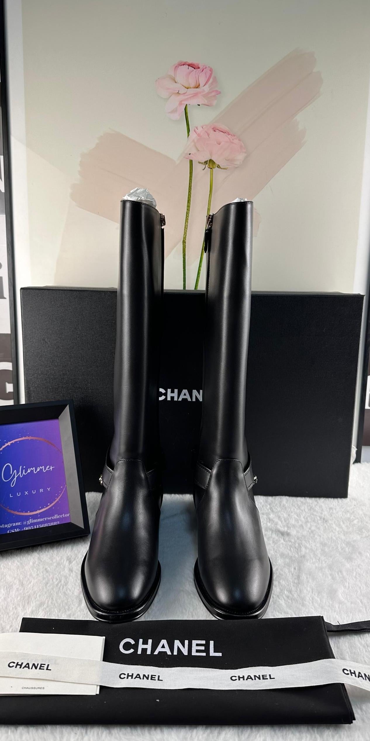 Chanel 24B Uzun Botlar - Glimmer of Luxury