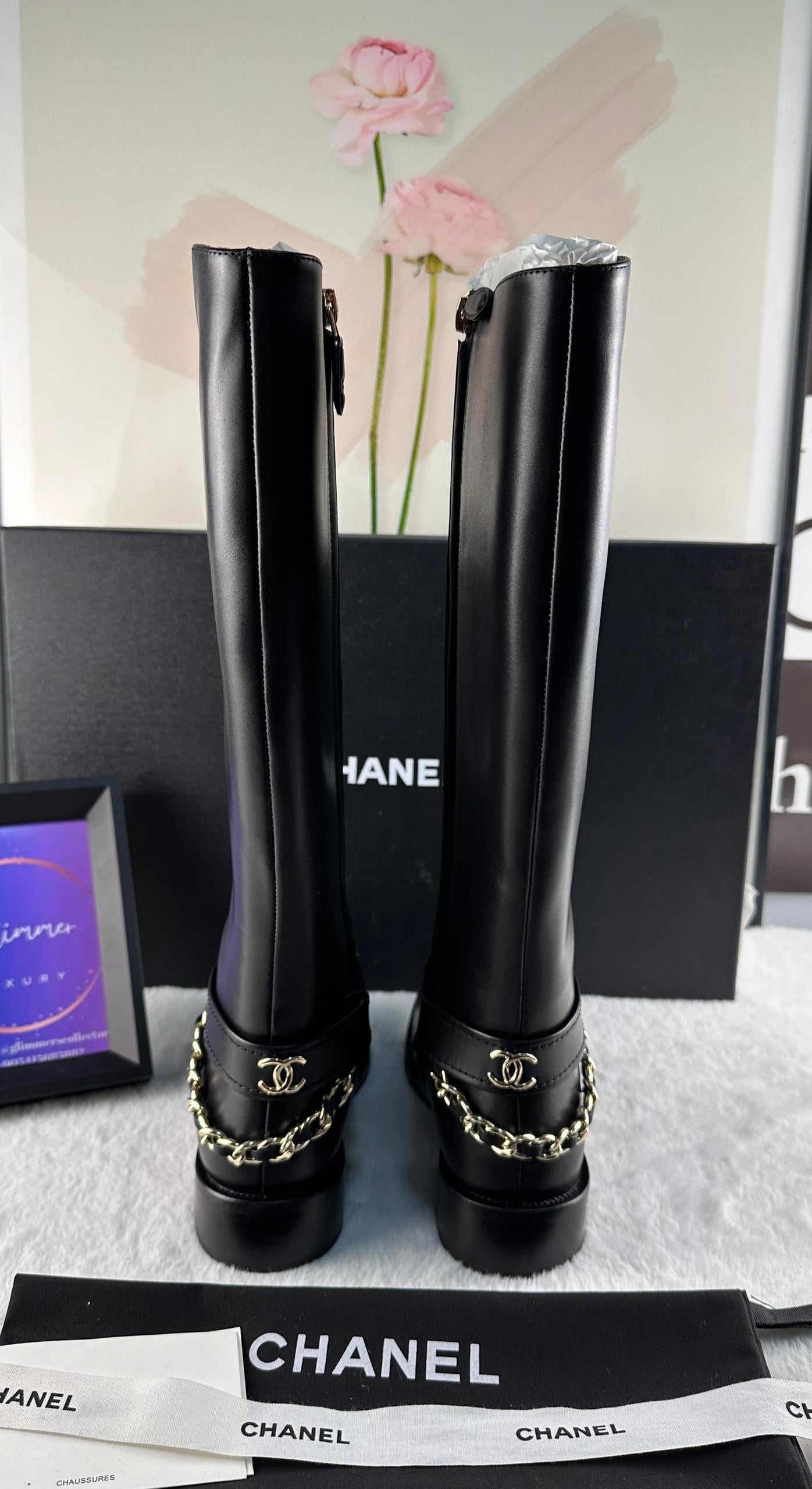 Chanel 24B Uzun Botlar - Glimmer of Luxury