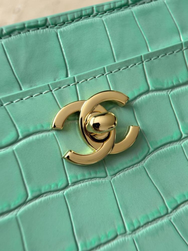 Chanel Küçük Cerf Alışveriş Çantası – Petrol Yeşili