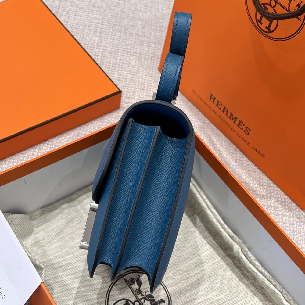 HERMES KELLY 20 MINI SELLIER ANEMONE EPSOM GOLD HARDWARE