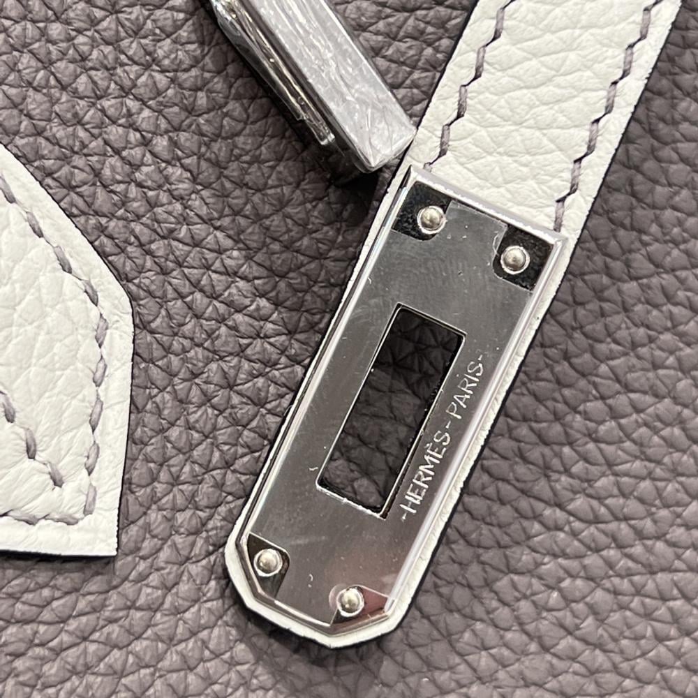 Hermès Birkin 25 HSS Etain ve Beton Togo