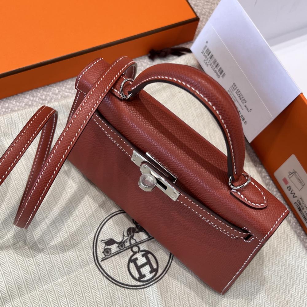 HERMES KELLY 20 MINI SELLIER ANEMONE EPSOM GOLD HARDWARE