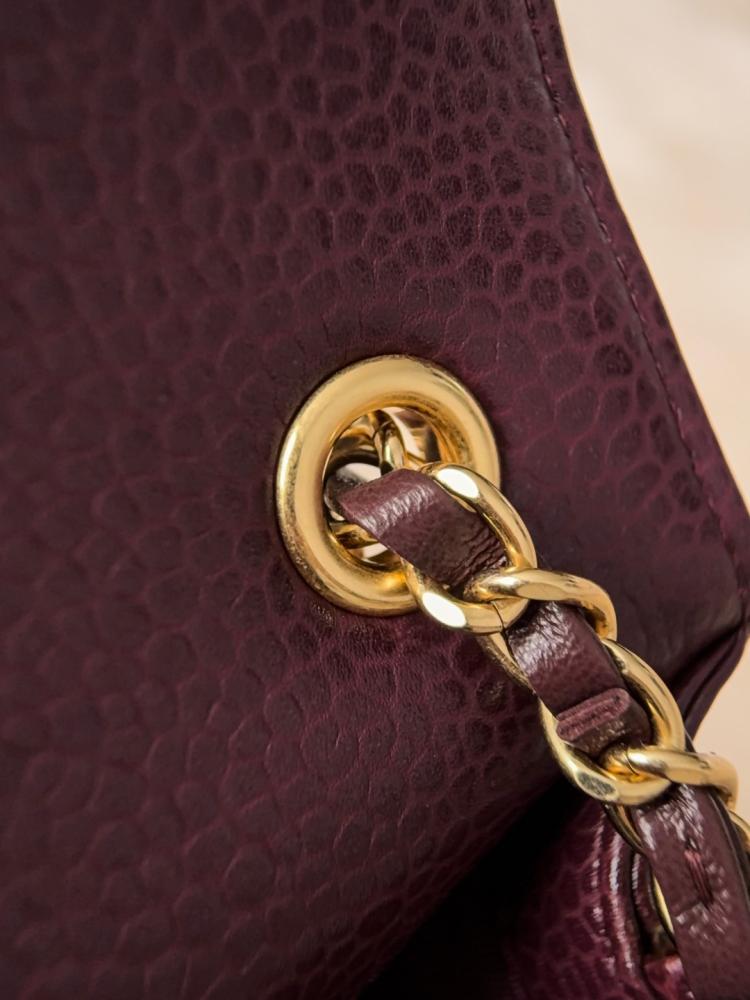 Chanel 26C Mini Classic Flap Bag – Burgundy Caviar Leather