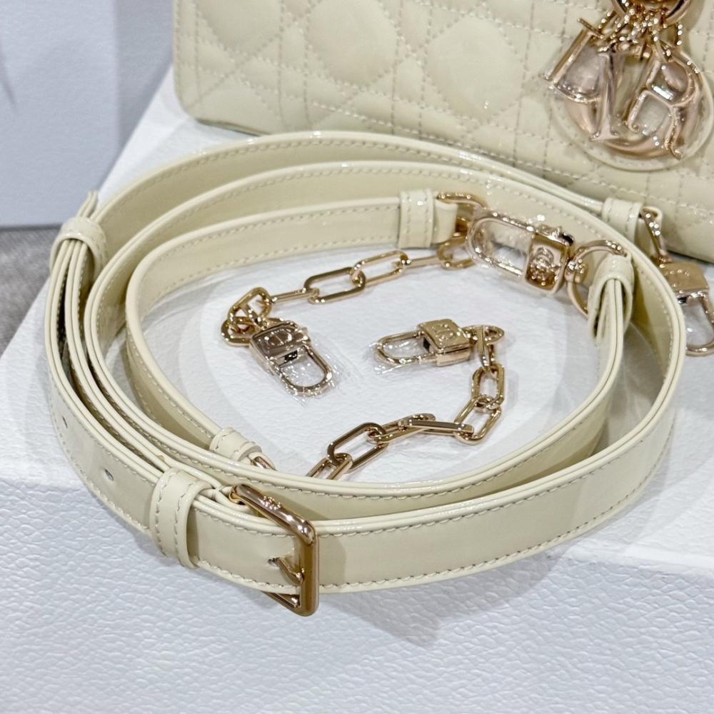 Christian Dior Lady D-Joy Silver Satin Bag