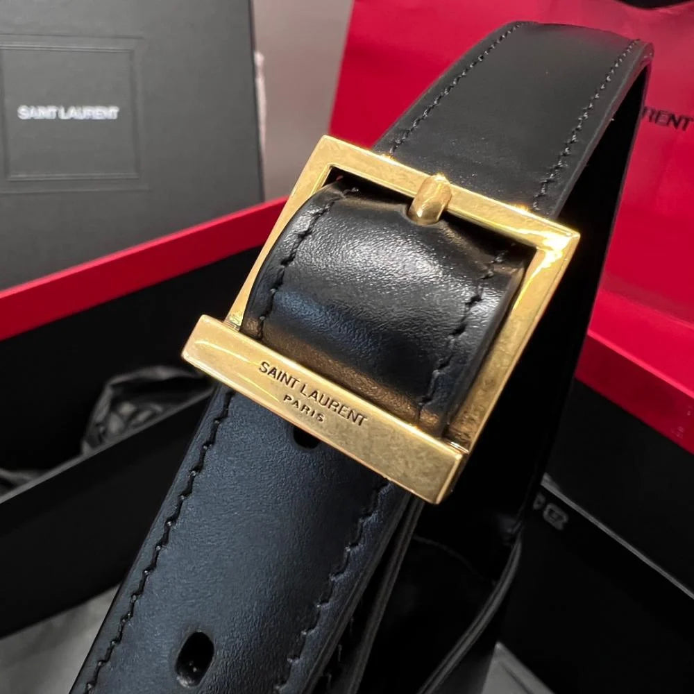 Saint Laurent Le 5 A Pürüzsüz Deri Hobo Çanta