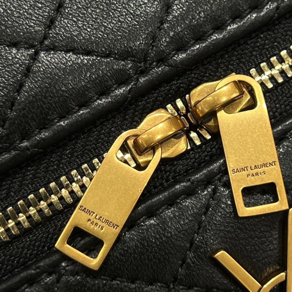 Saint Laurent Gaby Kuzu Derisinden Makyaj Çantası