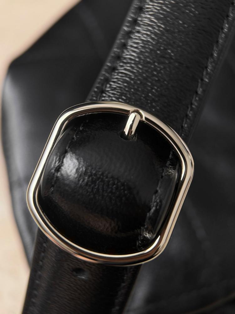 Chanel S26 Shiny Lambskin Maxi Hobo Bag