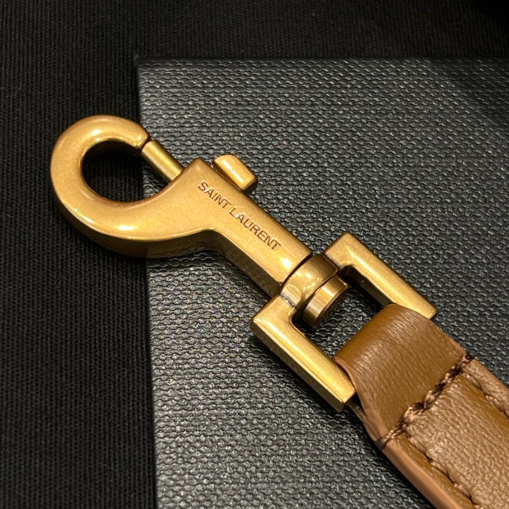 Saint Laurent Gaby Kuzu Derisinden Makyaj Çantası