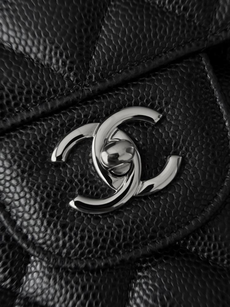 Chanel Caviar Quilted Jumbo Double Flap Bag