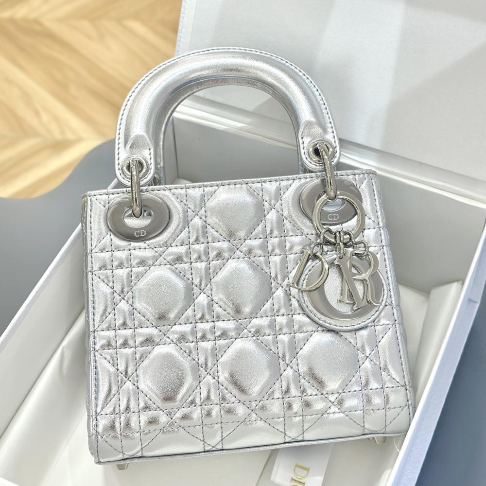 Christian Dior Lady Bag Silver
