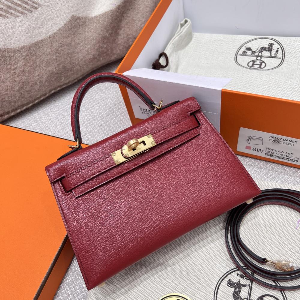 HERMES KELLY 20 MINI SELLIER ANEMONE EPSOM GOLD HARDWARE