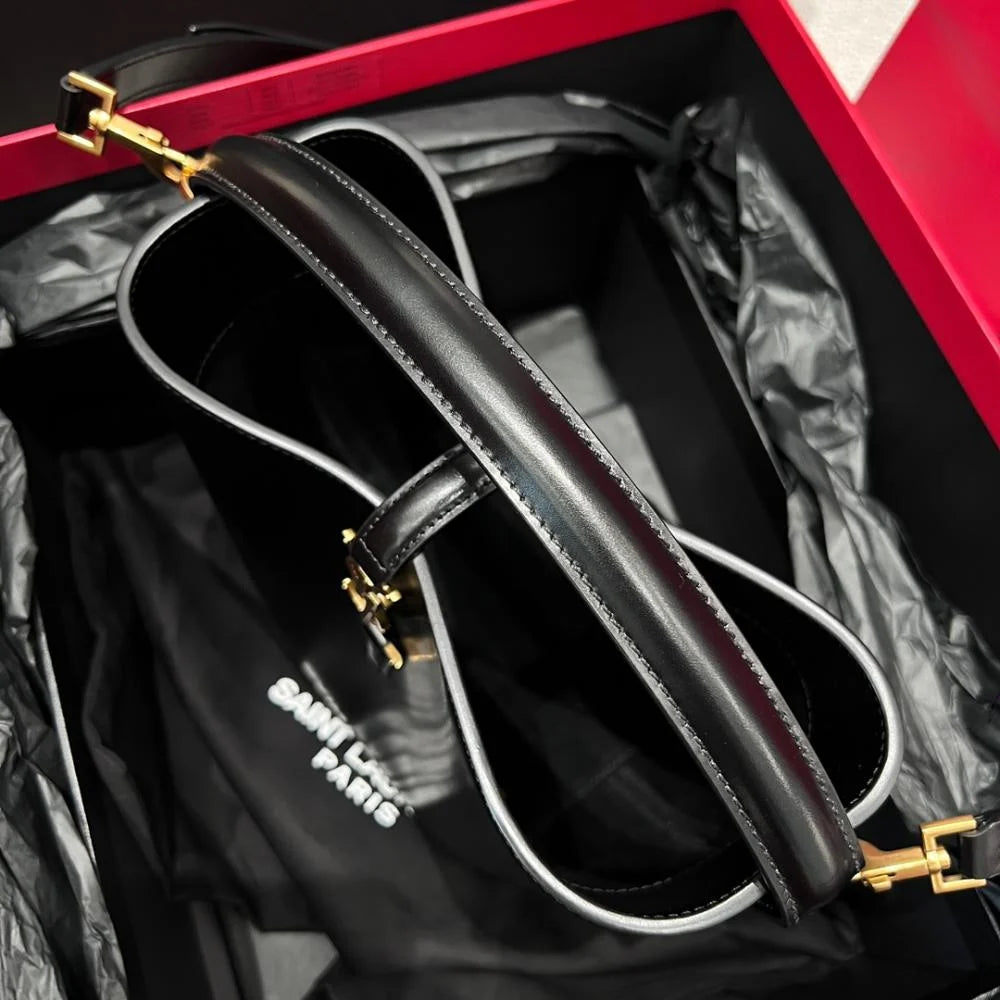 Saint Laurent LE 37 Parlak Mini Deri Çanta