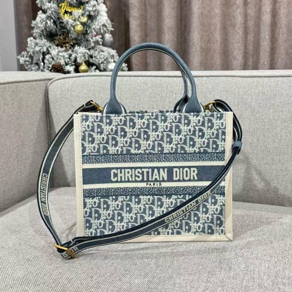Christian Dior Mavi Book Tote Küçük
