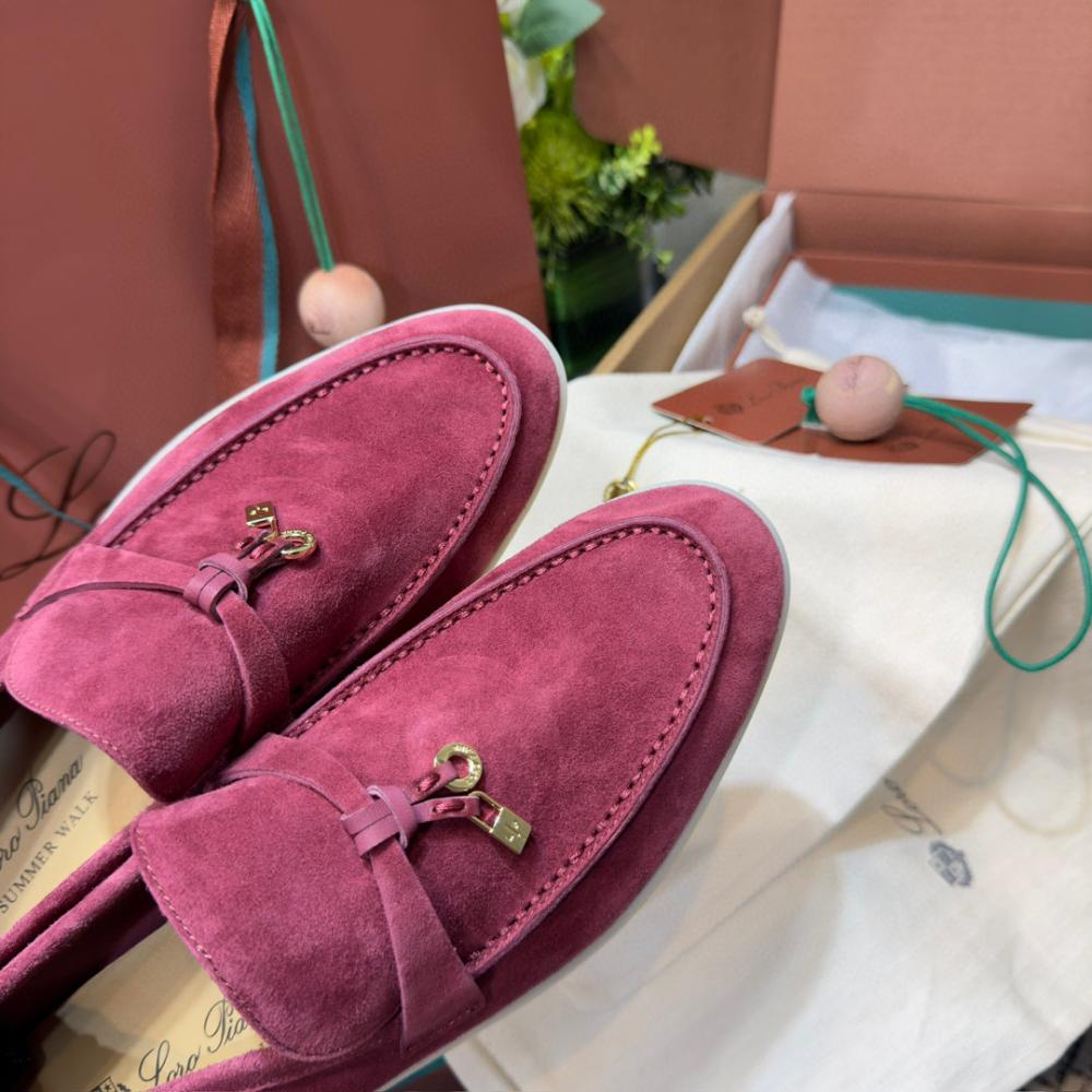 Loro Piana Yaz Büyüsü Yürüyüş Ayakkabısı - Azuki Fasulyesi - Glimmer of Luxury