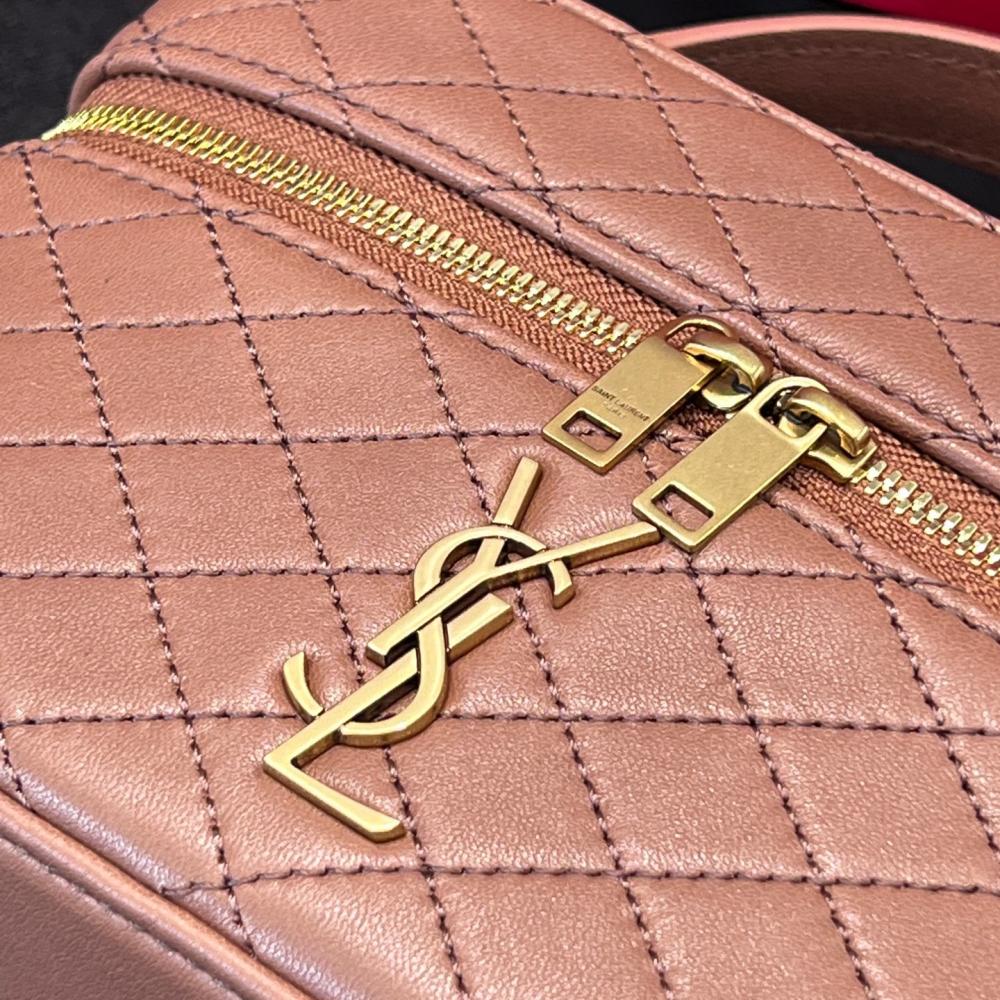 Saint Laurent Gaby Kuzu Derisinden Makyaj Çantası
