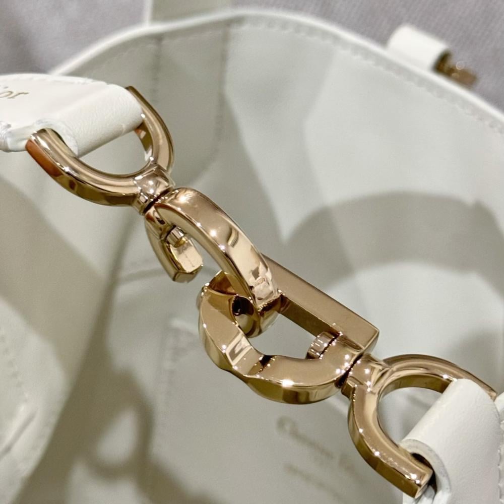 Small Dior Toujours Vertical Tote Bag Powder Beige Macrocannage Calfskin