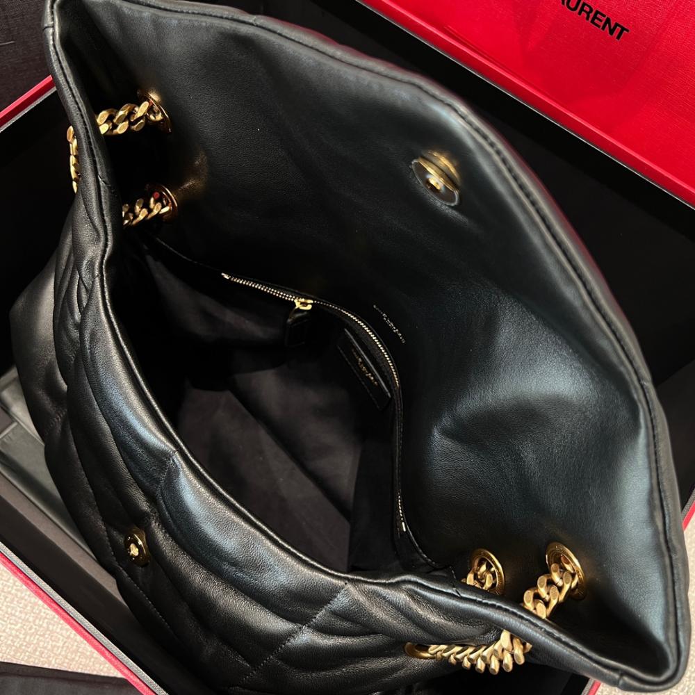 Saint Laurent Puffer Orta Nappa Deri Çanta - Glimmer of Luxury