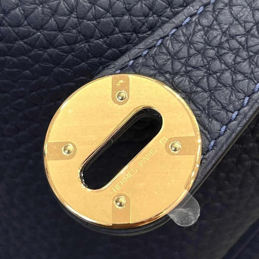 Hermēs Mini Lindy 20 Midnight Blue Clemence