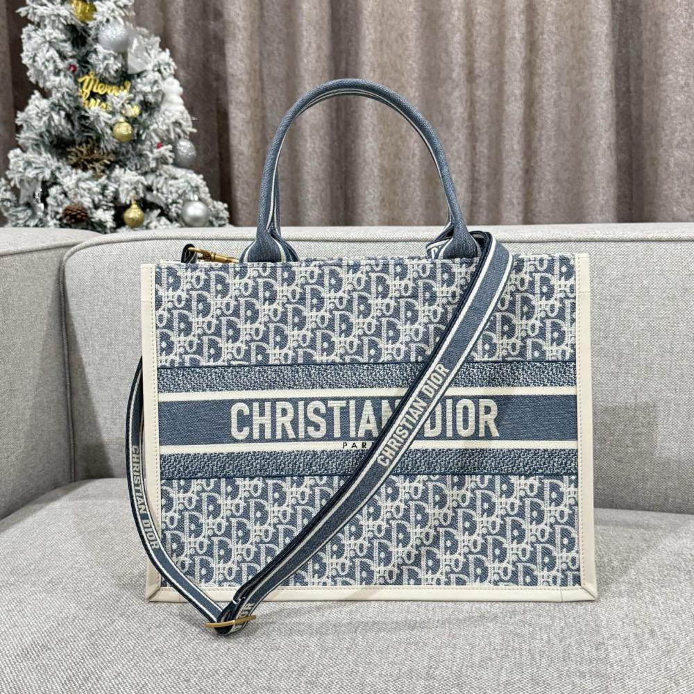 Christian Dior Blue Book Tote Medium