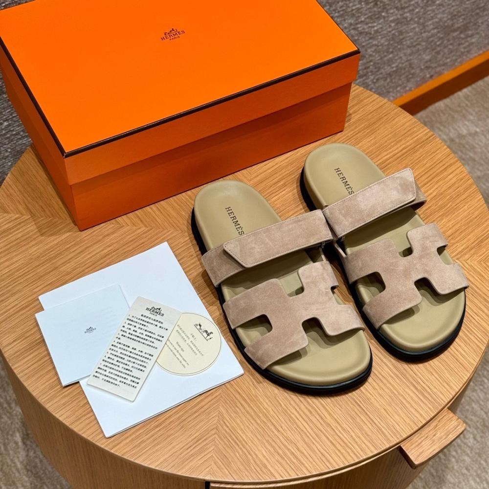 Hermès Chypre Sandalet - Kil Bej - Glimmer of Luxury