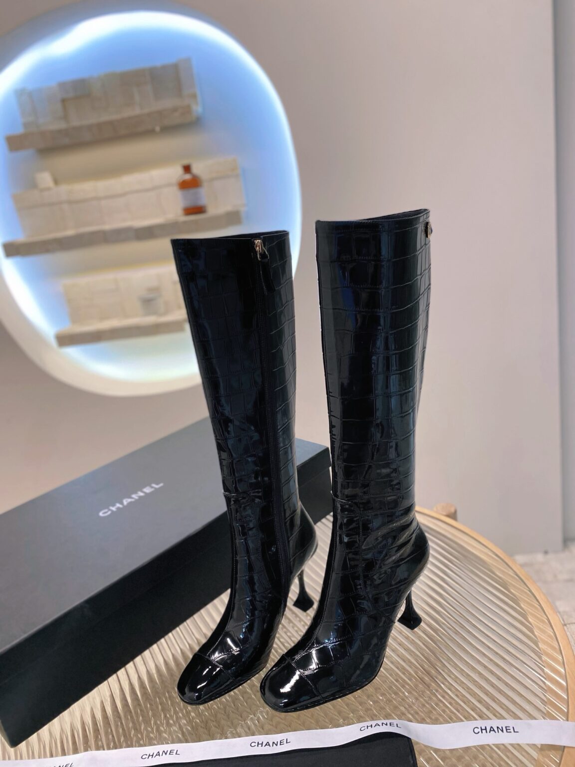 Chanel Timsah Deri Çizmeler - Glimmer of Luxury